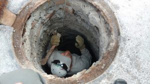 Tareas de vídeo inspección del sub colector de la C. Manuel Dublan entre Ave. Fco. I madero y Av. Plan Aleman.